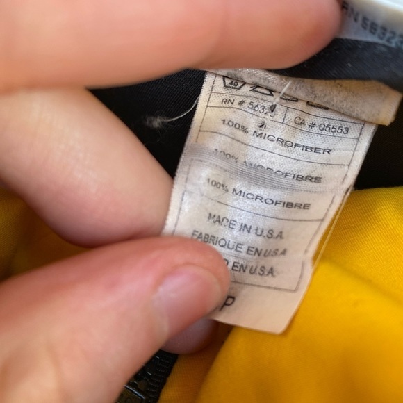 Vintage Nike Flu Game Jacket Small Yellow/Black - Picture 5 of 9